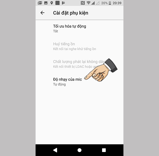 Tùy chỉnh mic